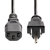 Cable De 6 Metros De Alimentación De Computadora, Nema 5-15p A C13, 10a 125v, 18awg, Cable De Repuesto Para Impresora - Startech.Com Modelo Pxt10120